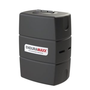 Potable water tank in black with EnduraMaxx logo across the front