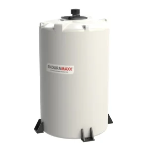 White fertiliser tank with logo on front